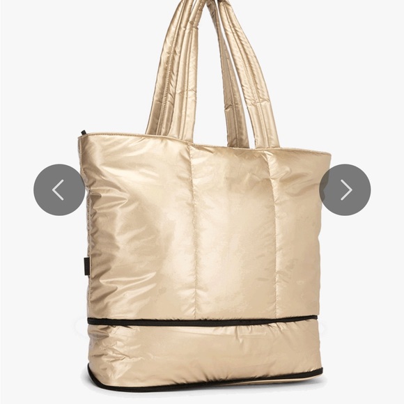 Calpak Shimmering Gold Tote Bag - Picture 2 of 3